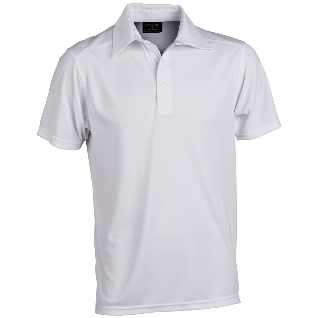 House of Uniforms The Glacier Polo | Mens | Short Sleeve Stencil