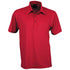 House of Uniforms The Silvertech Polo | Mens | Short Sleeve Stencil Red/Silver