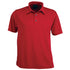 House of Uniforms The Argent Polo | Mens | Short Sleeve Stencil Red