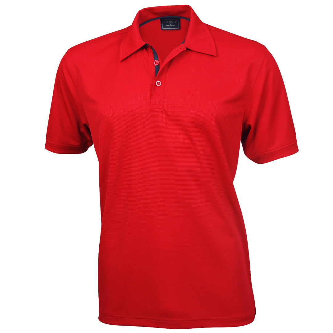 House of Uniforms The Superdry Polo | Mens | Short Sleeve Stencil Red/Navy