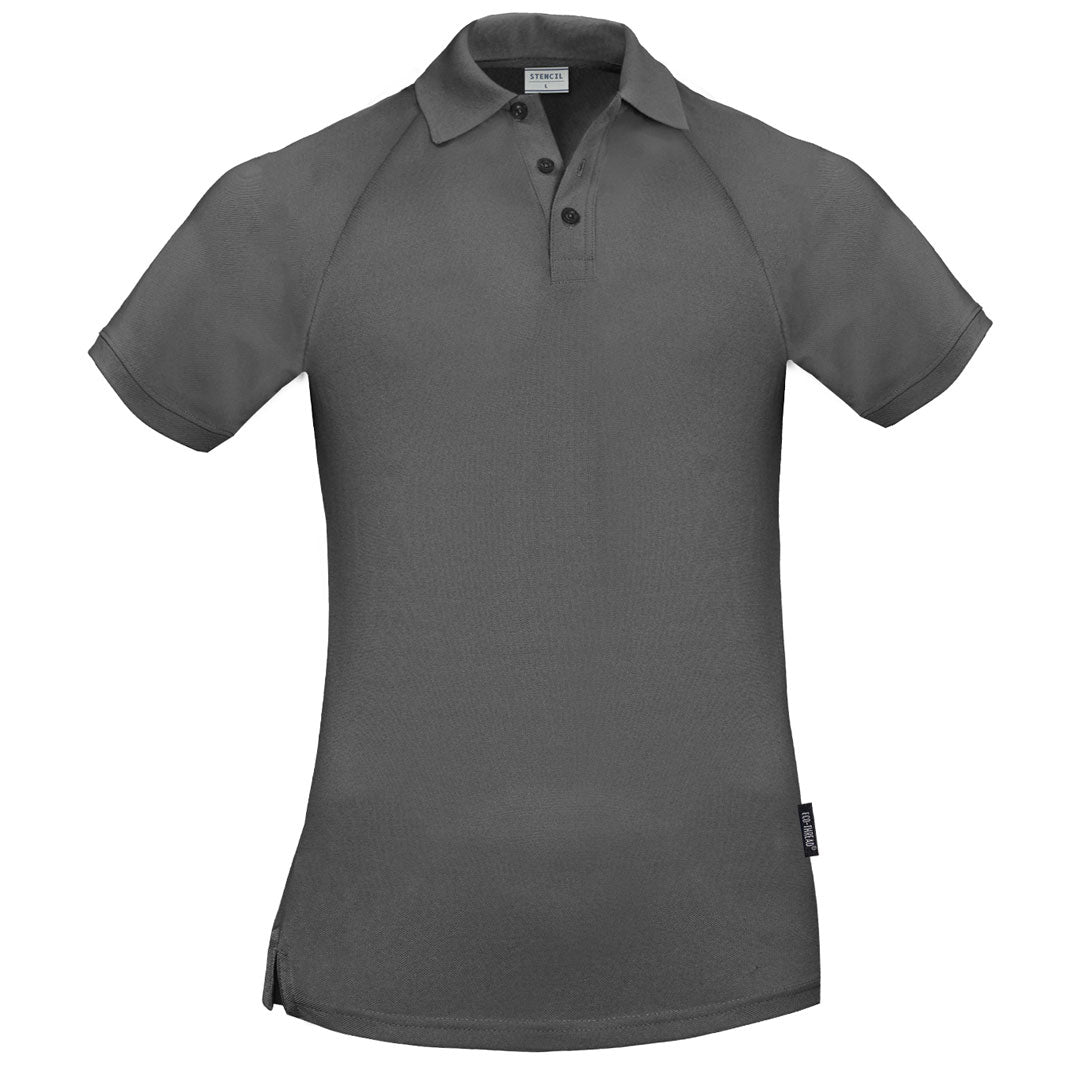 House of Uniforms The Infinity Polo | Mens | Short Sleeve Stencil Charcoal