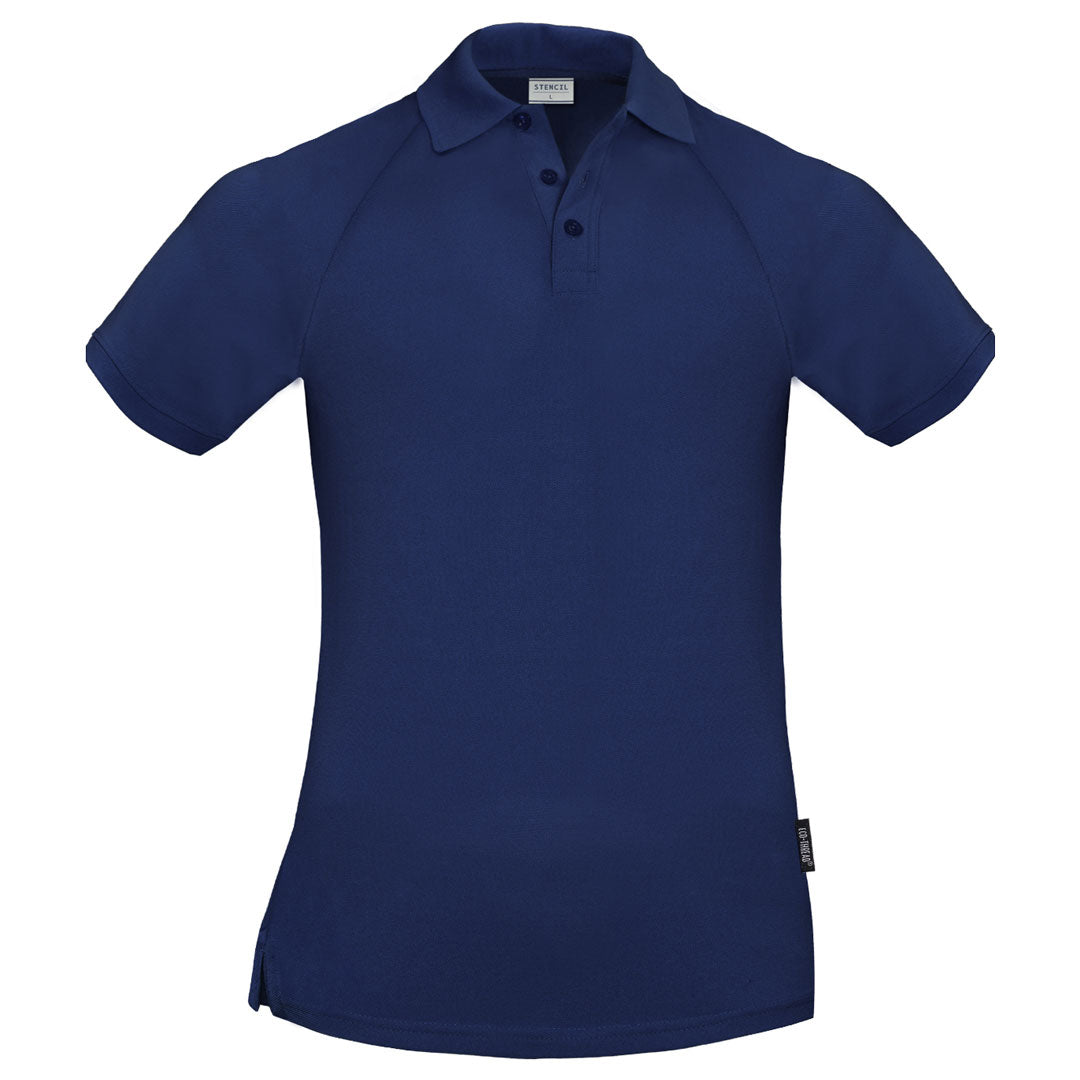 House of Uniforms The Infinity Polo | Mens | Short Sleeve Stencil Navy