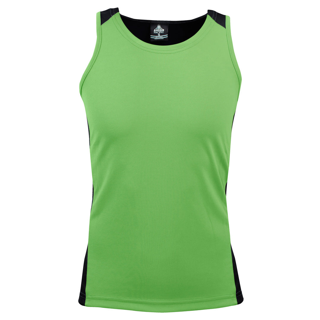 House of Uniforms The Premier Singlet | Mens Aussie Pacific Apple/Black