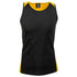 House of Uniforms The Premier Singlet | Mens Aussie Pacific Black/Gold