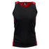 House of Uniforms The Premier Singlet | Mens Aussie Pacific Black/Red