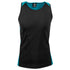 House of Uniforms The Premier Singlet | Mens Aussie Pacific Black/Teal