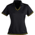 House of Uniforms The Cool Dry Polo | Ladies | Short Sleeve Stencil Black/Gold