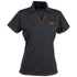 House of Uniforms The Cool Dry Polo | Ladies | Short Sleeve Stencil Charcoal/Orange