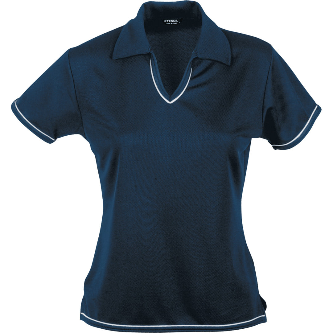House of Uniforms The Cool Dry Polo | Ladies | Short Sleeve Stencil