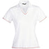 House of Uniforms The Cool Dry Polo | Ladies | Short Sleeve Stencil White/Red