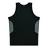 House of Uniforms The Tasman Singlet | Mens | Black Base Aussie Pacific