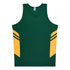 House of Uniforms The Tasman Singlet | Mens | Mixed Base Aussie Pacific Bottle/Gold