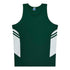 House of Uniforms The Tasman Singlet | Mens | Mixed Base Aussie Pacific Bottle/White