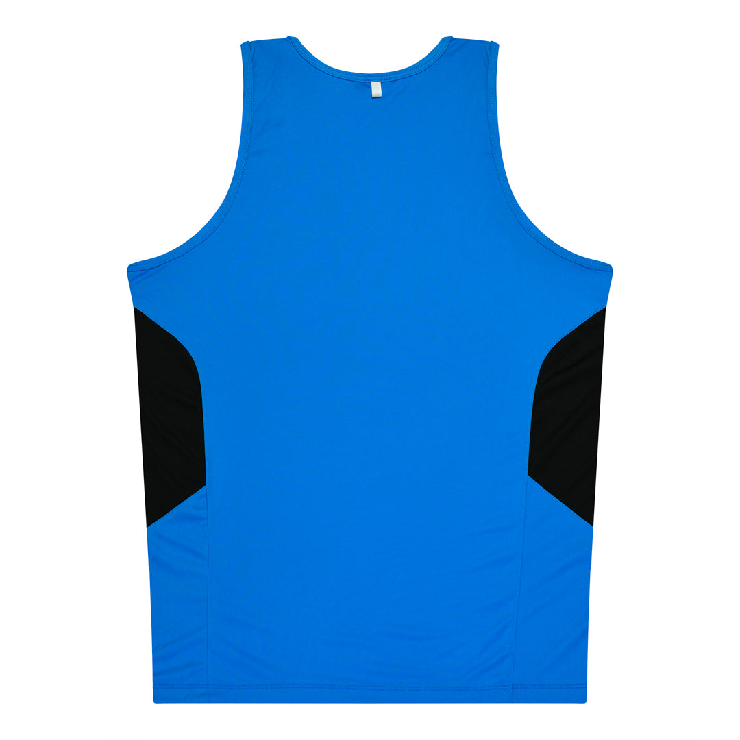 House of Uniforms The Tasman Singlet | Mens | Blue Base Aussie Pacific
