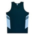 House of Uniforms The Tasman Singlet | Mens | Navy Base Aussie Pacific Navy/Sky