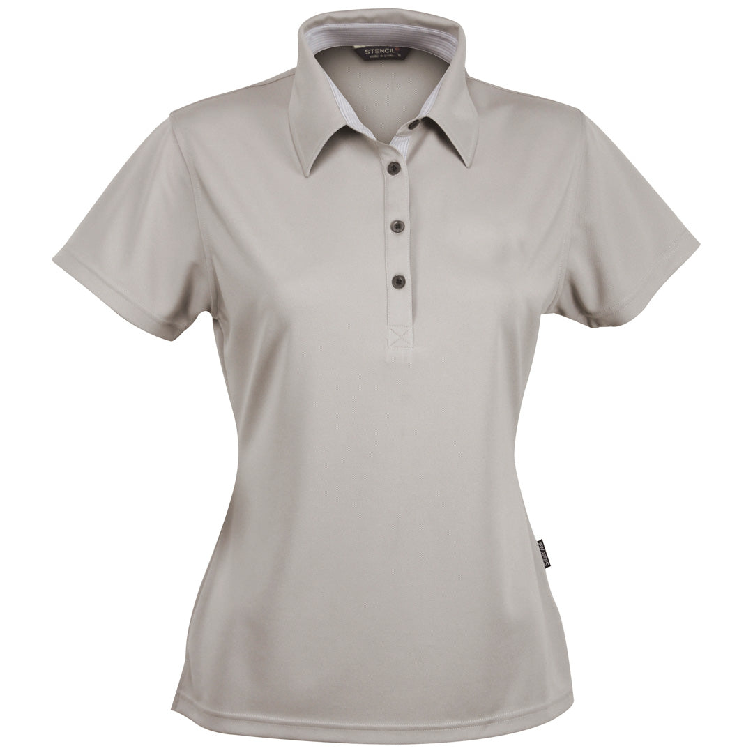 House of Uniforms The Argent Polo | Ladies | Short Sleeve Stencil