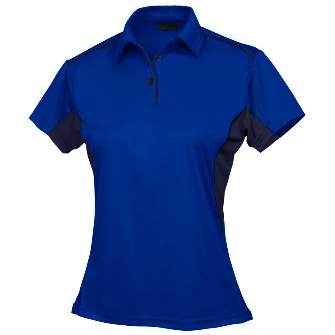 House of Uniforms The Freshen Polo | Ladies | Short Sleeve Stencil Royal/Navy
