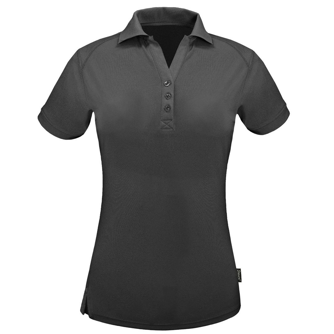 House of Uniforms The Sorona Polo | Ladies | Short Sleeve Stencil Charcoal