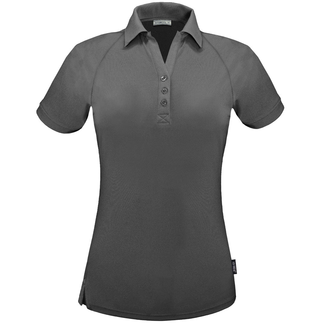 House of Uniforms The Infinity Polo | Ladies | Short Sleeve Stencil Charcoal