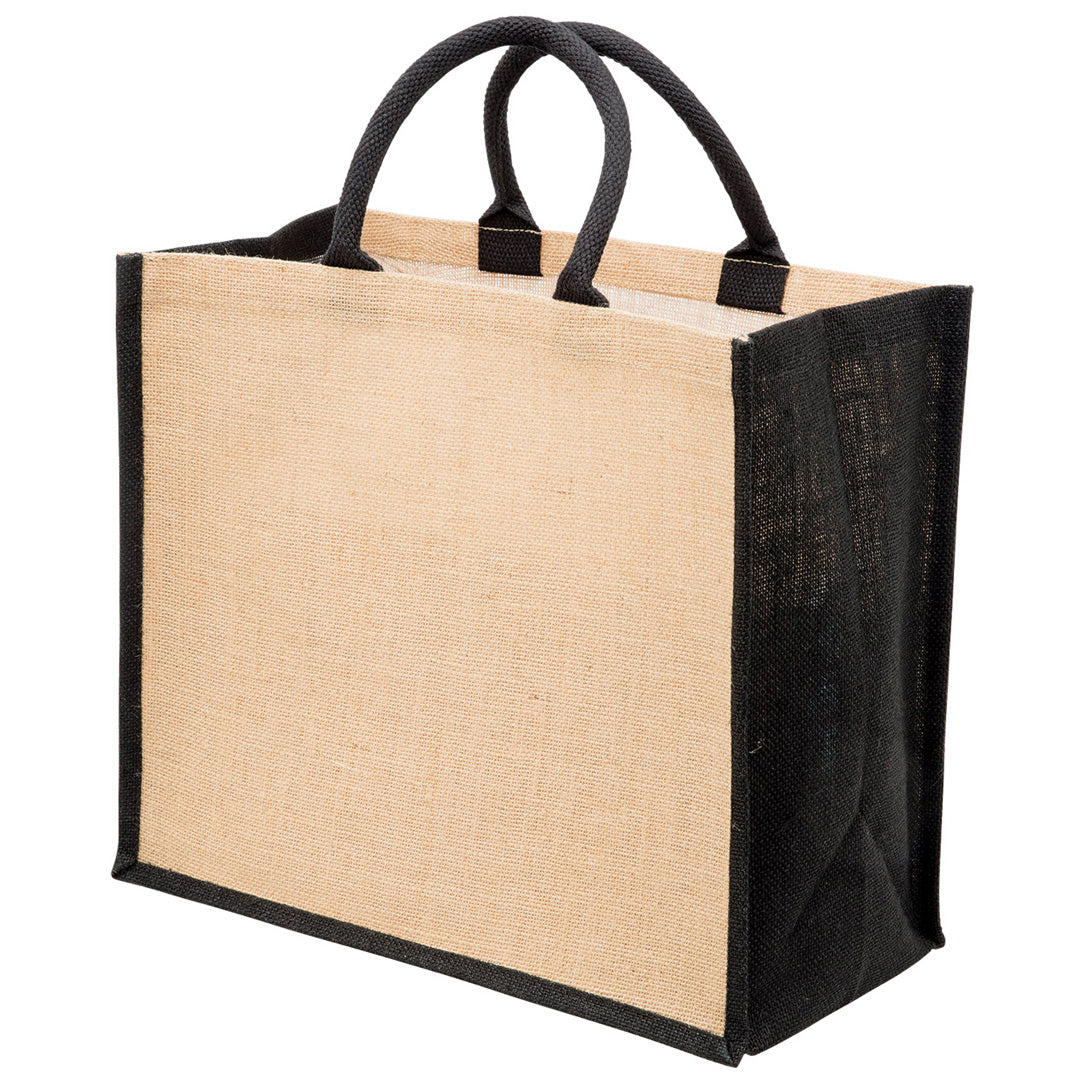 House of Uniforms The Eco Jute Tote Bag Legend Black