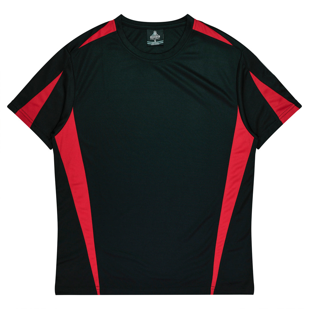 House of Uniforms The Eureka Tee Shirt | Mens Clearance Aussie Pacific Black/Red
