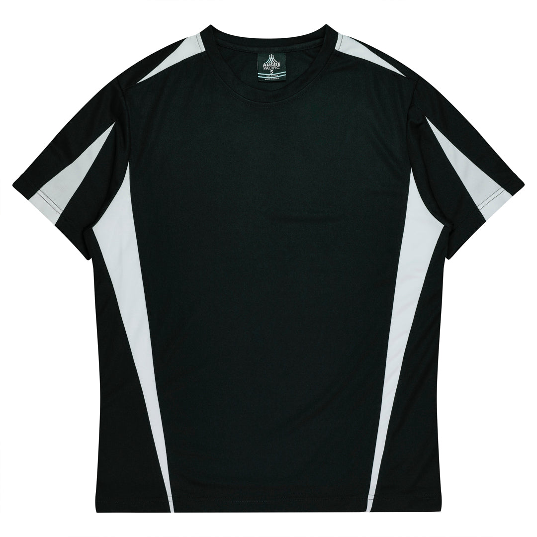 House of Uniforms The Eureka Tee Shirt | Mens Aussie Pacific Black/White