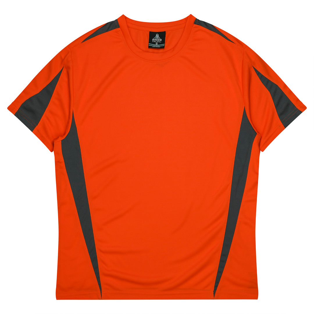 House of Uniforms The Eureka Tee Shirt | Mens Aussie Pacific Orange/Charcoal