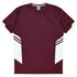 House of Uniforms The Tasman Tee | Mens | Short Sleeve | Mixed Base Aussie Pacific Maroon/White