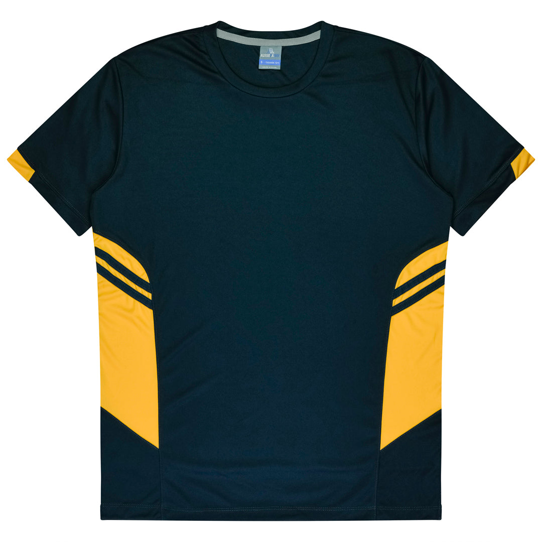 House of Uniforms The Tasman Tee | Mens | Short Sleeve | Navy Base Aussie Pacific Navy/Gold