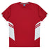 House of Uniforms The Tasman Tee | Mens | Short Sleeve | Mixed Base Aussie Pacific Red/White