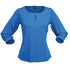House of Uniforms The Silvertech Top | Ladies Stencil Ocean Blue/Silver