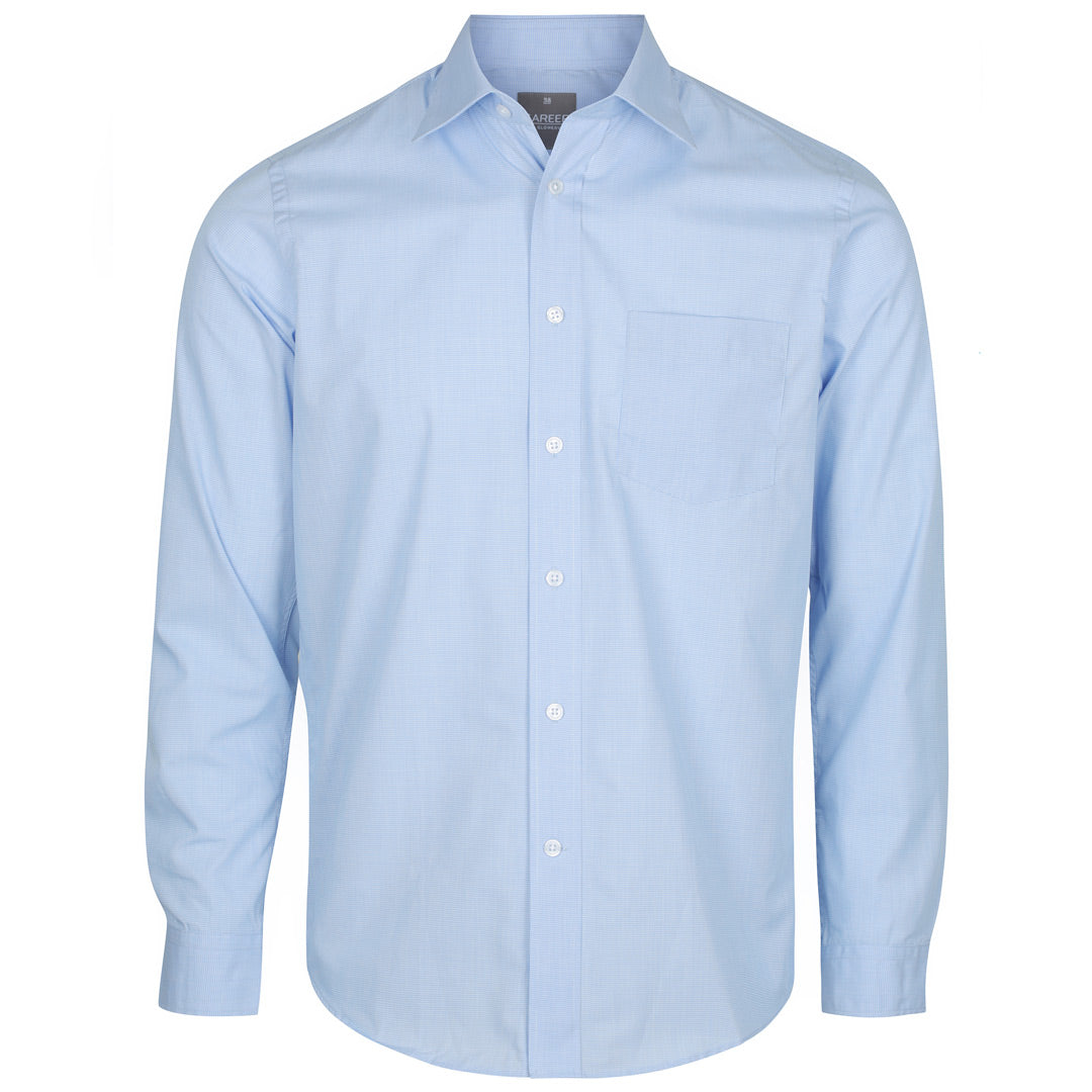 House of Uniforms The Windsor Shirt | Mens | Long Sleeve Gloweave Sky