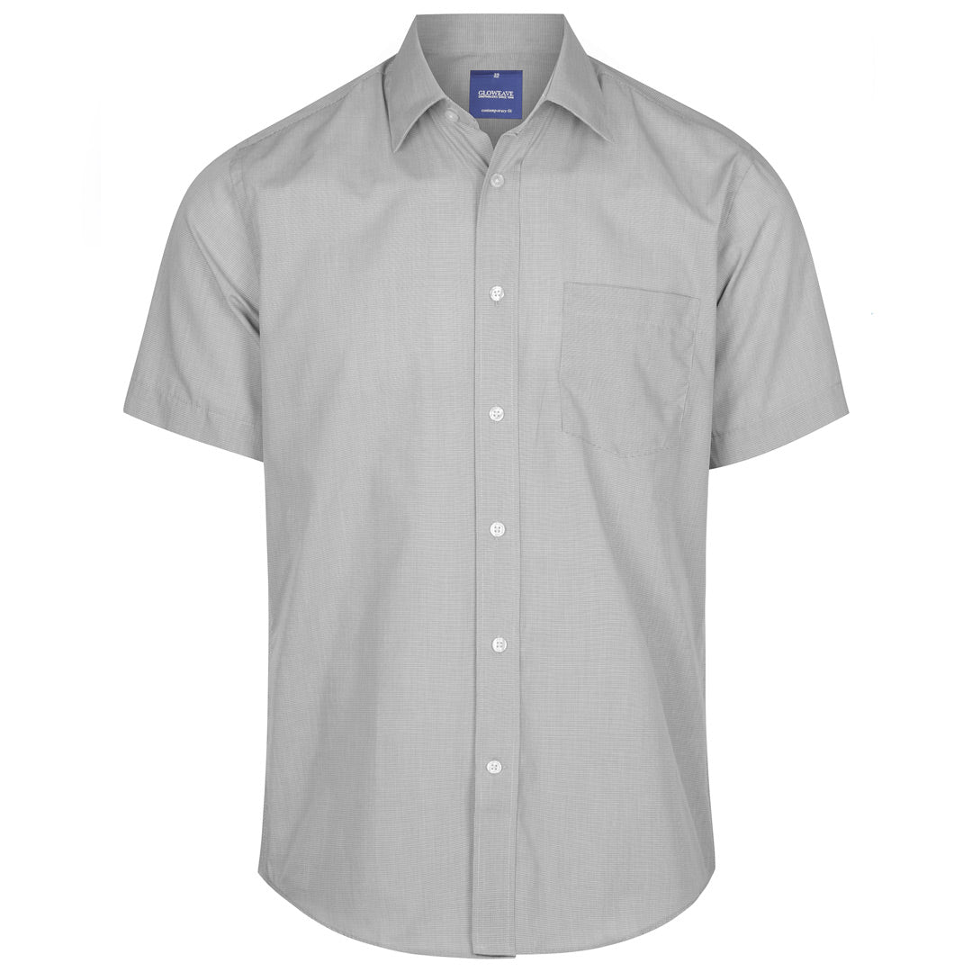 House of Uniforms The Windsor Shirt | Mens | Short Sleeve Gloweave Black