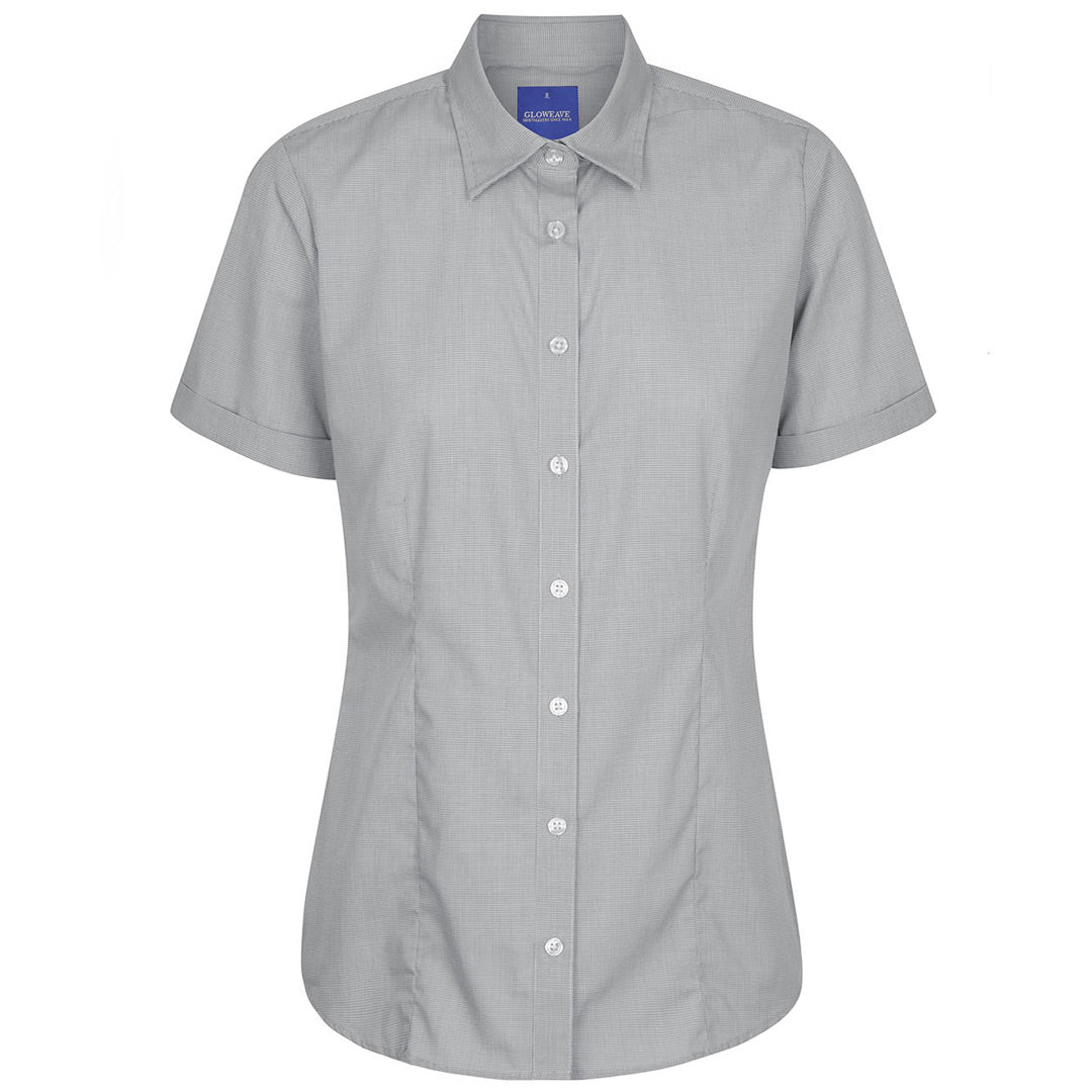 House of Uniforms The Windsor Shirt | Ladies | Short Sleeve Gloweave Black