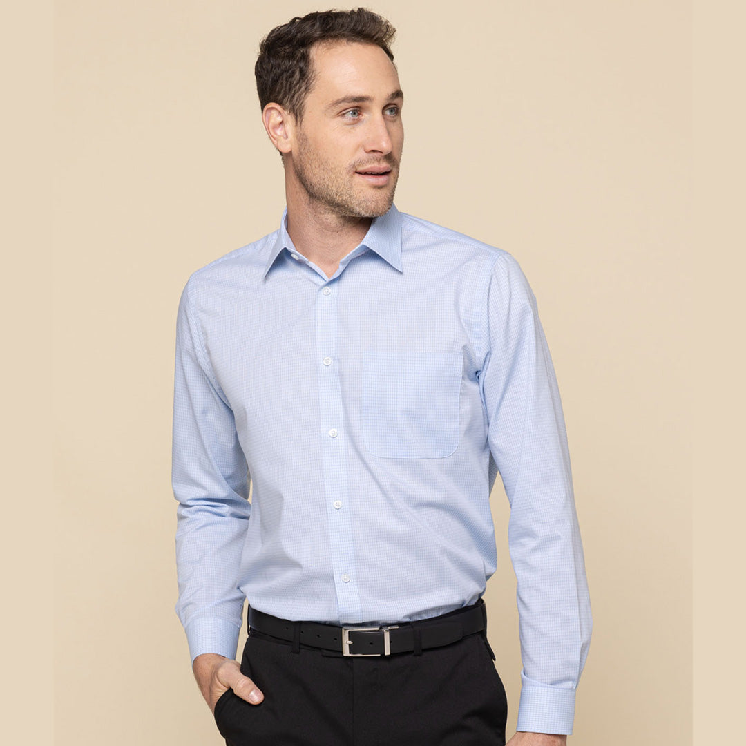 House of Uniforms The Bell Shirt | Mens | Long Sleeve Gloweave