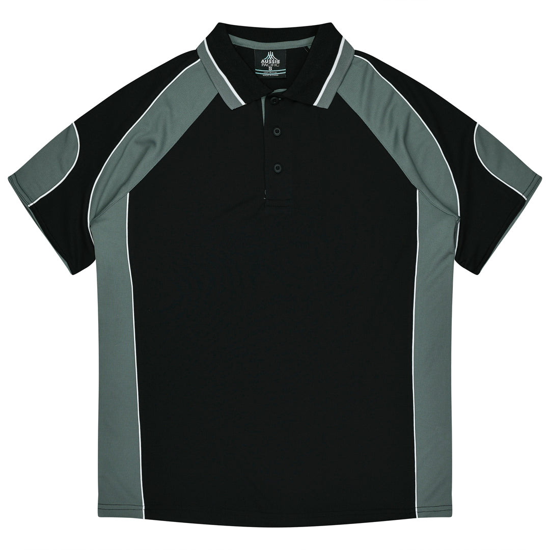 House of Uniforms The Murray Polo | Mens Aussie Pacific Black/Ashe