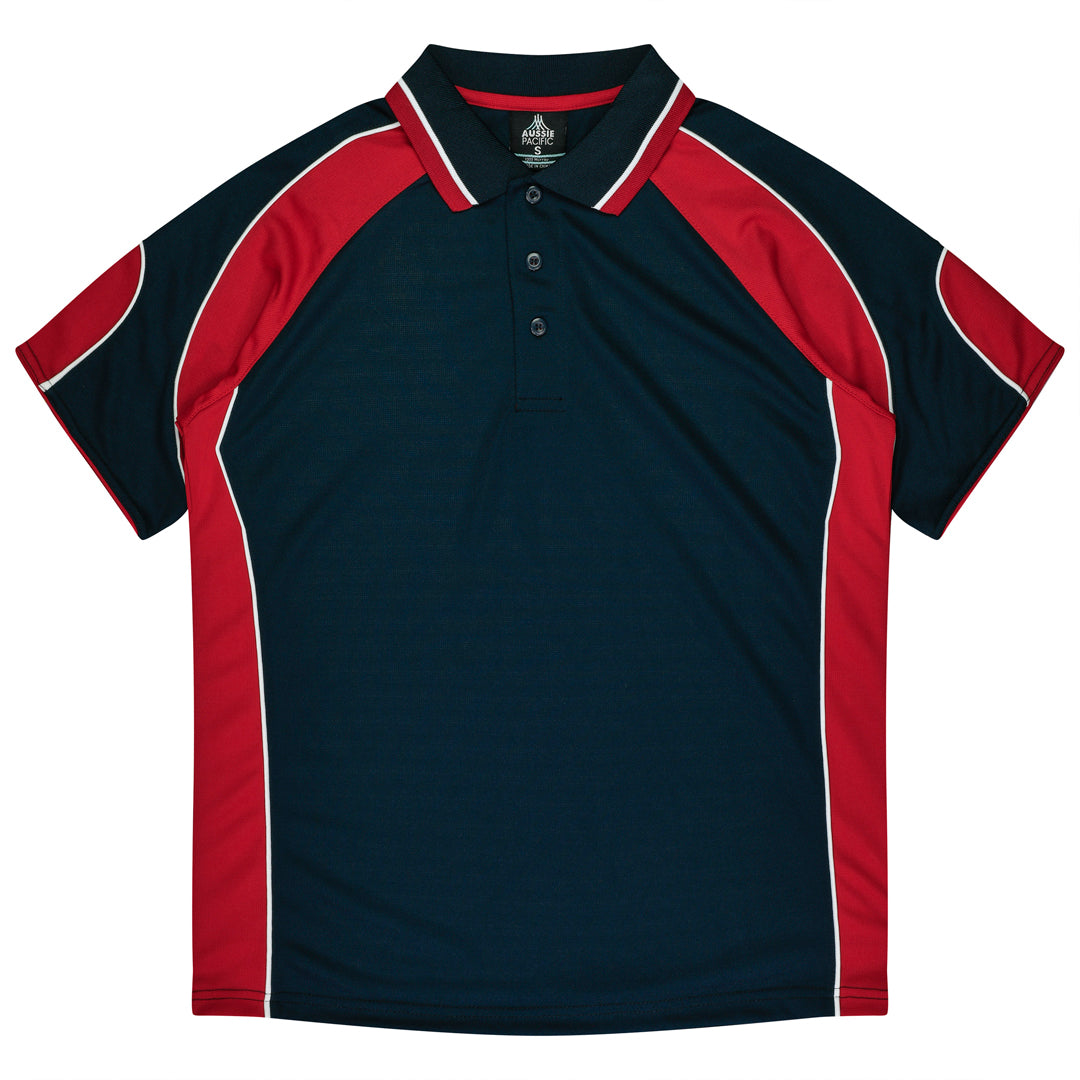 House of Uniforms The Murray Polo | Mens Aussie Pacific Navy/Red