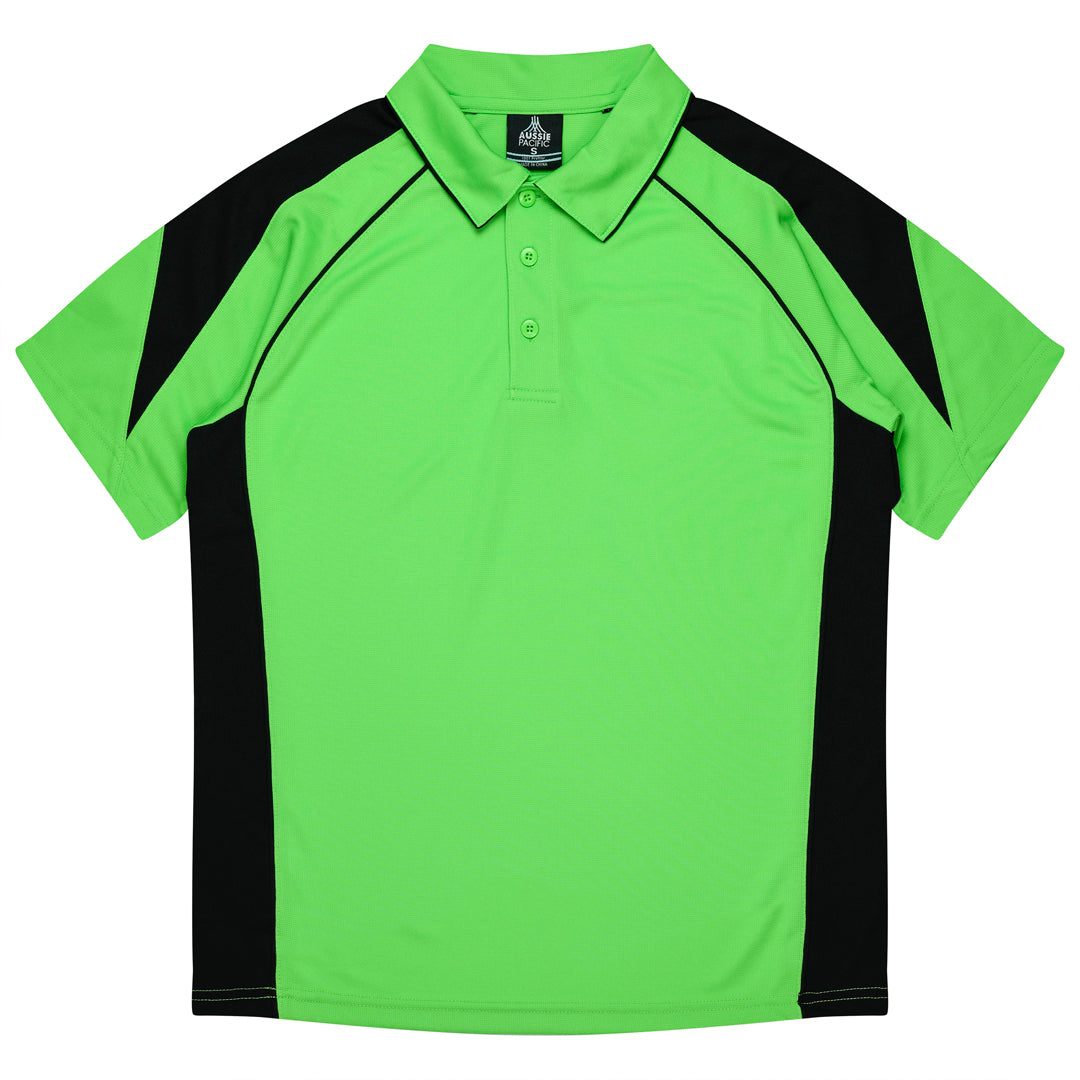 House of Uniforms The Premier Polo | Mens Aussie Pacific Apple/Black