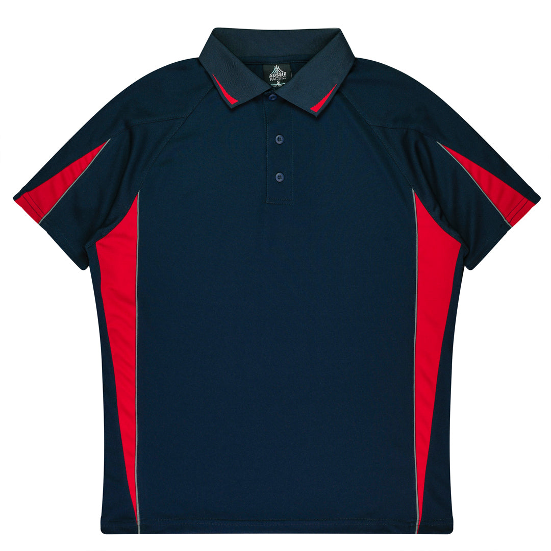 House of Uniforms The Eureka Polo Shirt | Mens Aussie Pacific Navy/Red