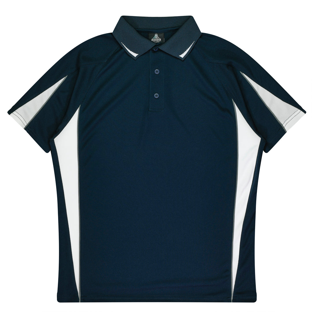 House of Uniforms The Eureka Polo Shirt | Mens Aussie Pacific Navy/White