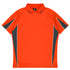 House of Uniforms The Eureka Polo Shirt | Mens Aussie Pacific Orange/Charcoal