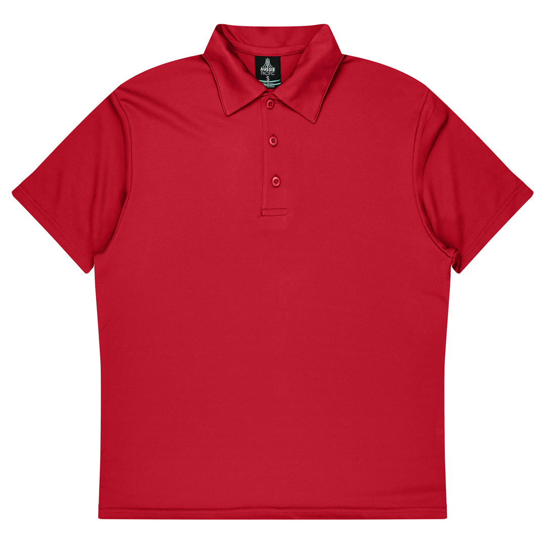 House of Uniforms The Botany Polo | Mens | Short Sleeve Aussie Pacific Red