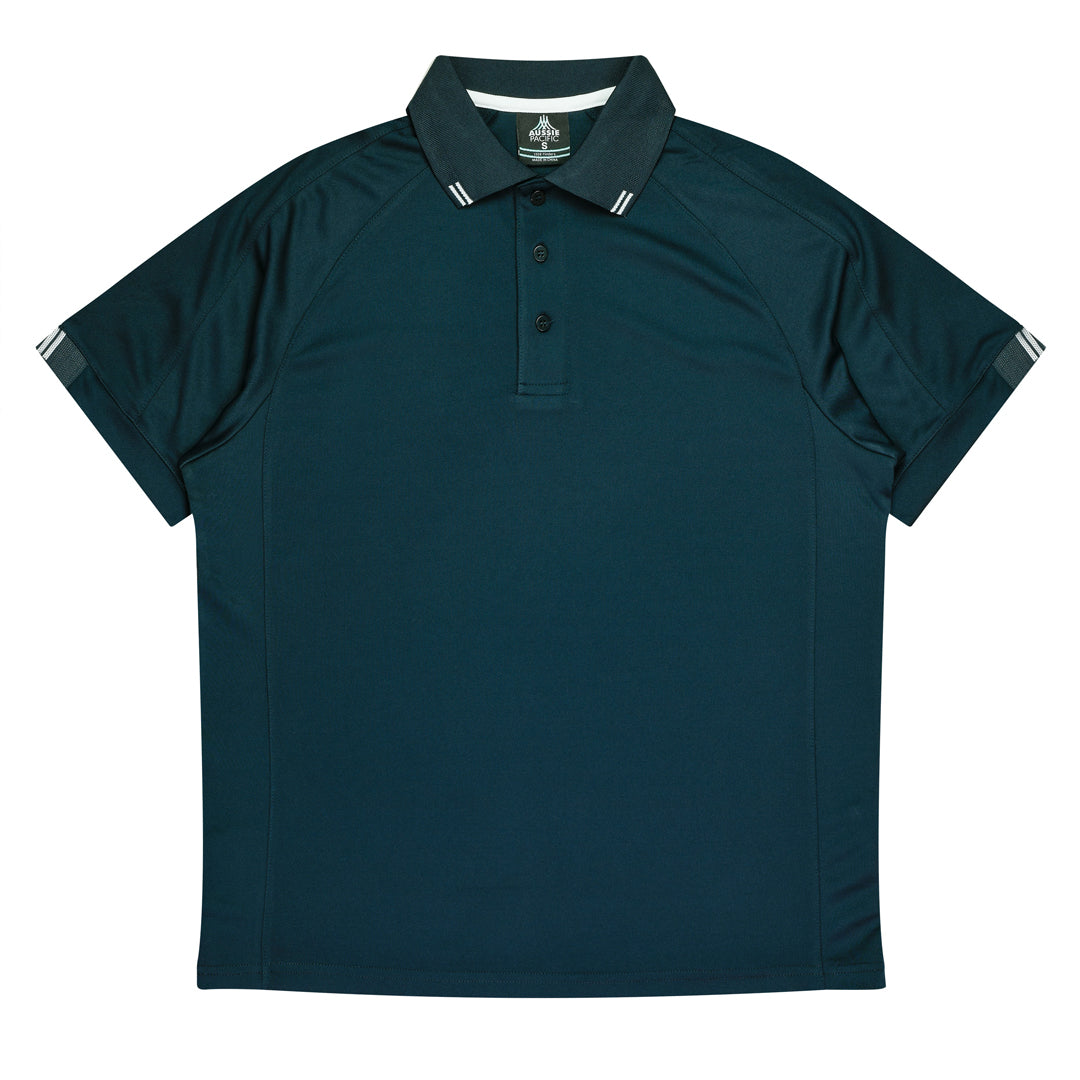 House of Uniforms The Flinders Polo | Mens | Short Sleeve Aussie Pacific Navy/White