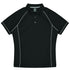 House of Uniforms The Endeavour Polo | Mens | Short Sleeve | Plus Aussie Pacific Black/Silver
