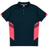 House of Uniforms The Tasman Polo | Mens | Short Sleeve | Navy Base Aussie Pacific Navy/Neon Pink