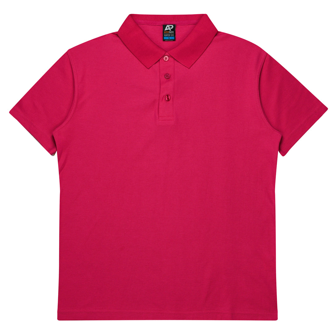 House of Uniforms The Hunter Polo | Mens | Short Sleeve Aussie Pacific Fuchsia