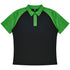 House of Uniforms The Manly Beach Polo | Mens | Plus | Short Sleeve Aussie Pacific Black/Green