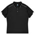 House of Uniforms The Currumbin Polo | Mens | Plus | Short Sleeve Aussie Pacific Black/White