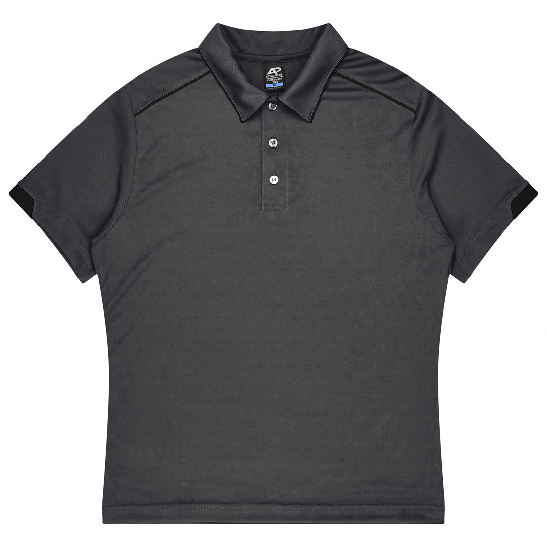 House of Uniforms The Currumbin Polo | Mens | Plus | Short Sleeve Aussie Pacific Slate/Black
