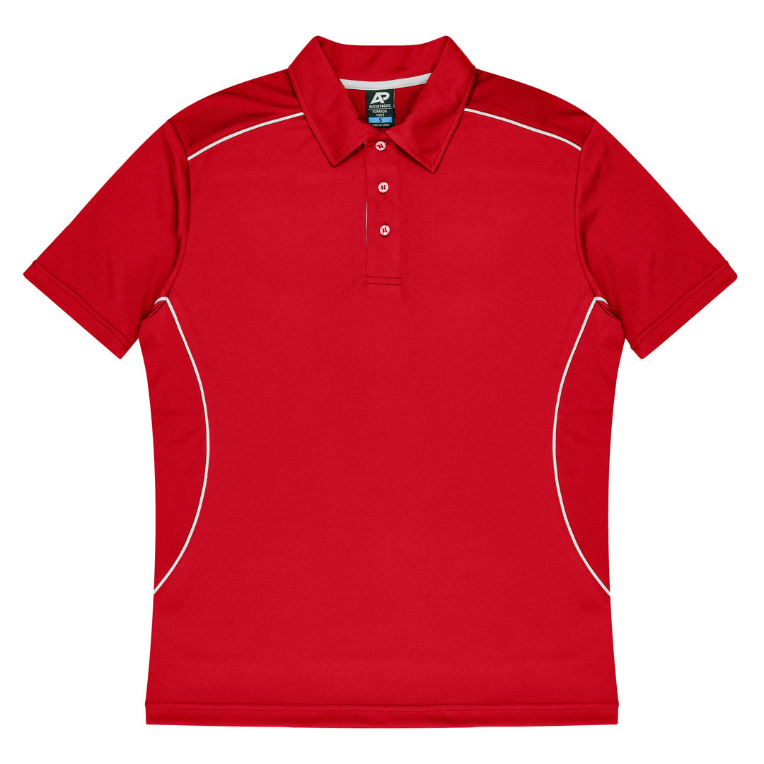 House of Uniforms The Kuranda Polo | Mens | Short Sleeve Aussie Pacific Red/White